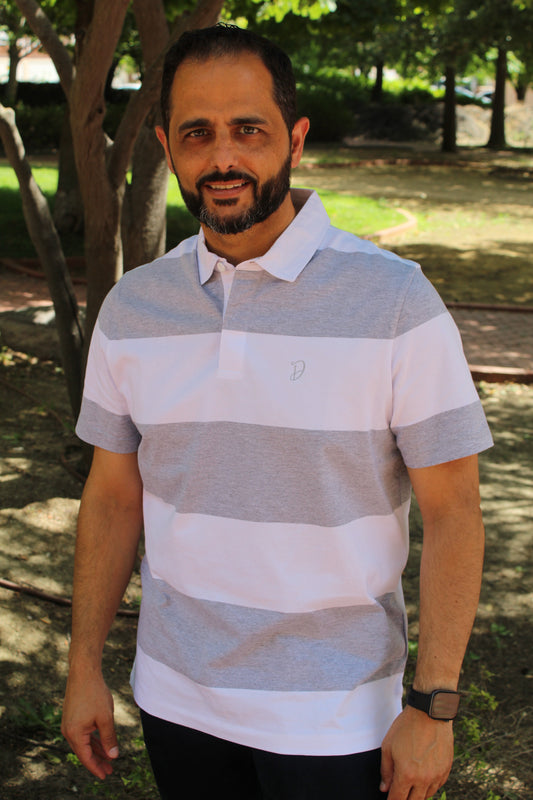 Polo Duke Gris/Azul