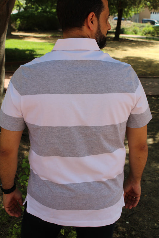 Polo Duke Gris/Azul